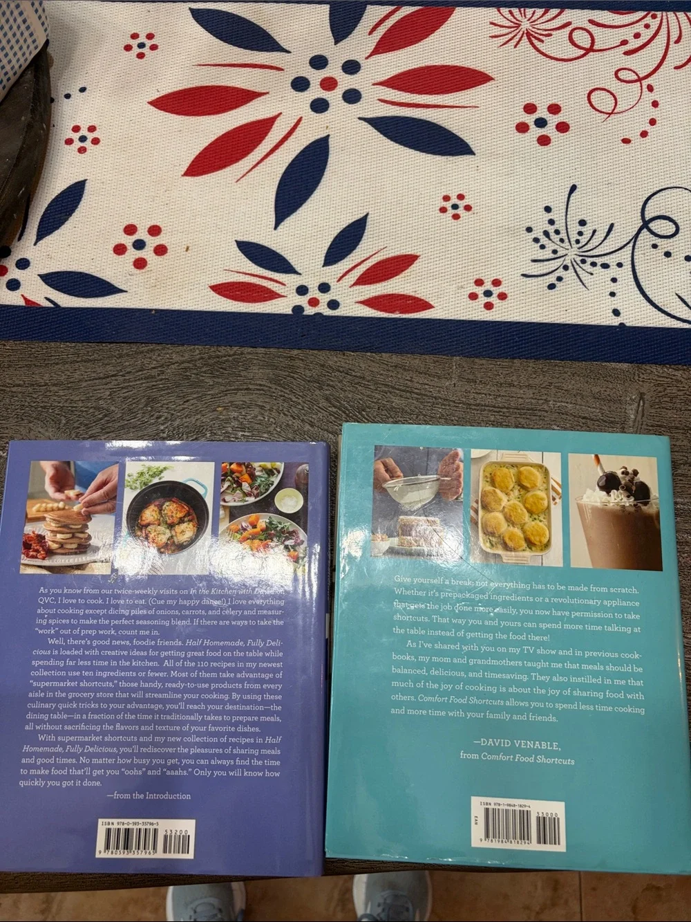 QVC In the Kitchen with David Cookbooks - Blue & White Covers